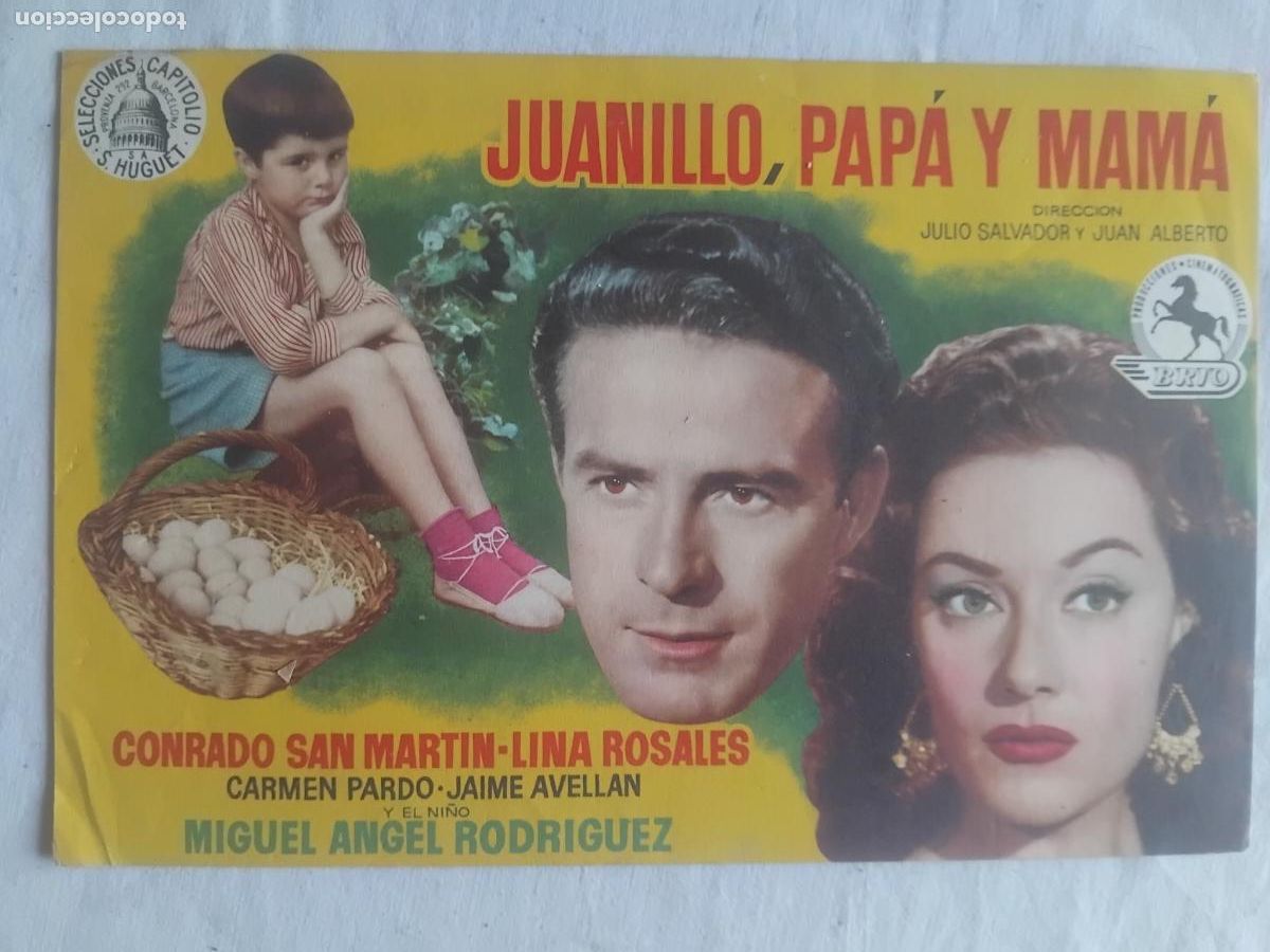 Cine: GUIA DE CINE ORIGINAL. JUANILLO PAPA Y MAMA CONRADO SAN MARTIN LINA ROSALES JULIO SALVADOR
