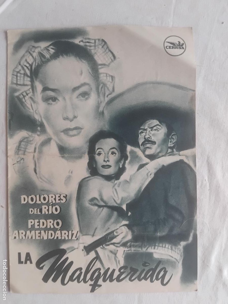 Cine: GUIA DE CINE ORIGINAL. LA MALQUERIDA. DOLORES DEL RIO. CEPICSA.