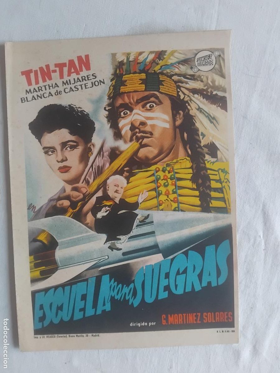 Cine: GUIA DE CINE ORIGINAL. ESCUELA PARA SUEGRAS TIN-TAN MARTHA MIJARES