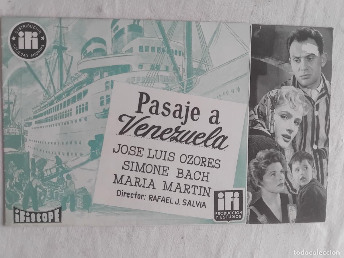 Cine: GUIA DE CINE ORIGINAL. PASAJE A VENEZUELA JOSE LUIS OZORES MARIA MARTIN RAFAEL J. SALVIA