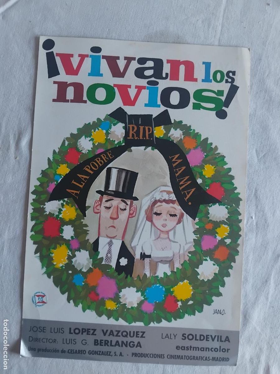 Cine: GUIA DE CINE ORIGINAL VIVAN LOS NOVIOS BERLANGA JOSE LUIS LOPEZ VAZQUEZ