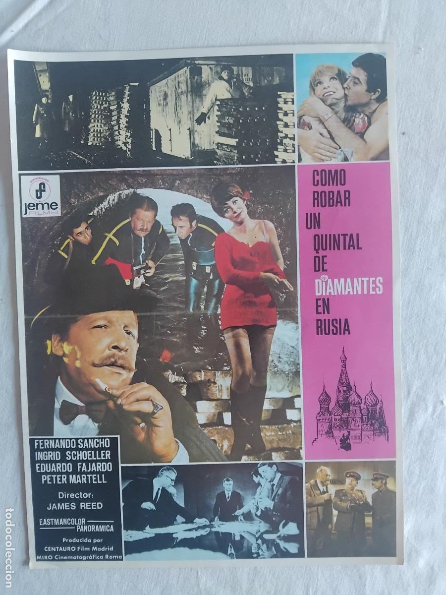 Cine: GUIA DE CINE ORIGINAL COMO ROBAR UN QUINTAL DE DIAMANTES EN RUSIA - 1967