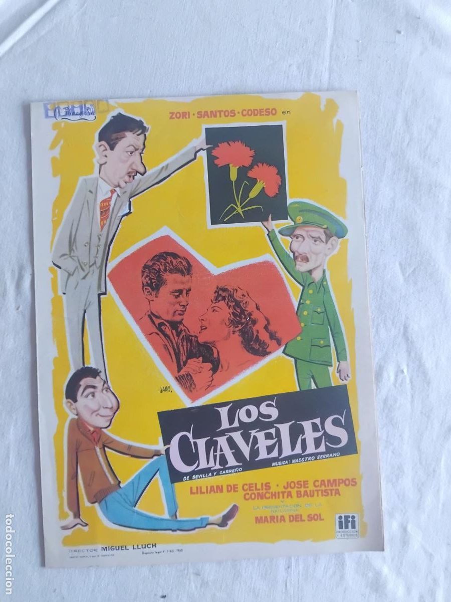 Cine: GUIA DE CINE ORIGINAL LOS CLAVELES. ZORI, SANTOS, CODESO.