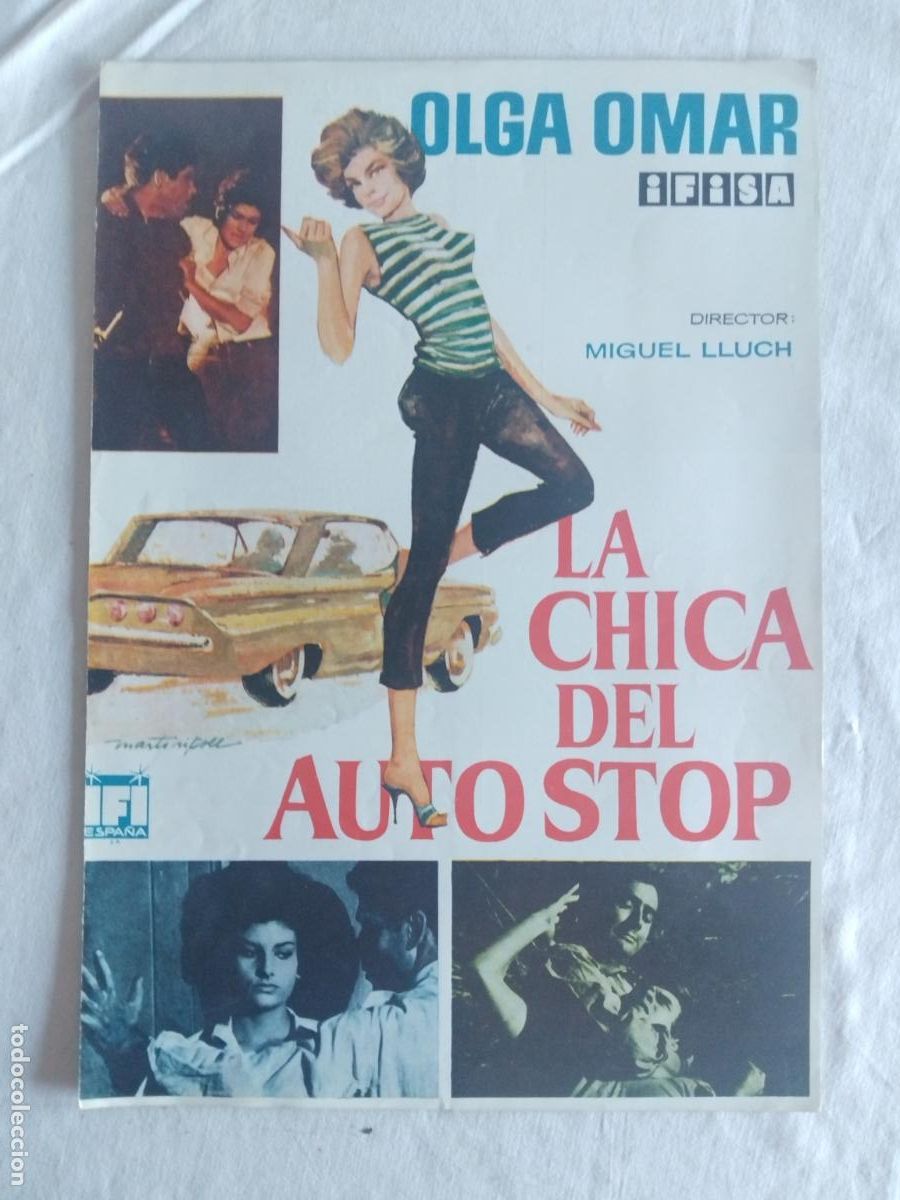 Cine: GUIA DE CINE ORIGINAL LA CHICA DEL AUTO STOP. OLGA OMAR.