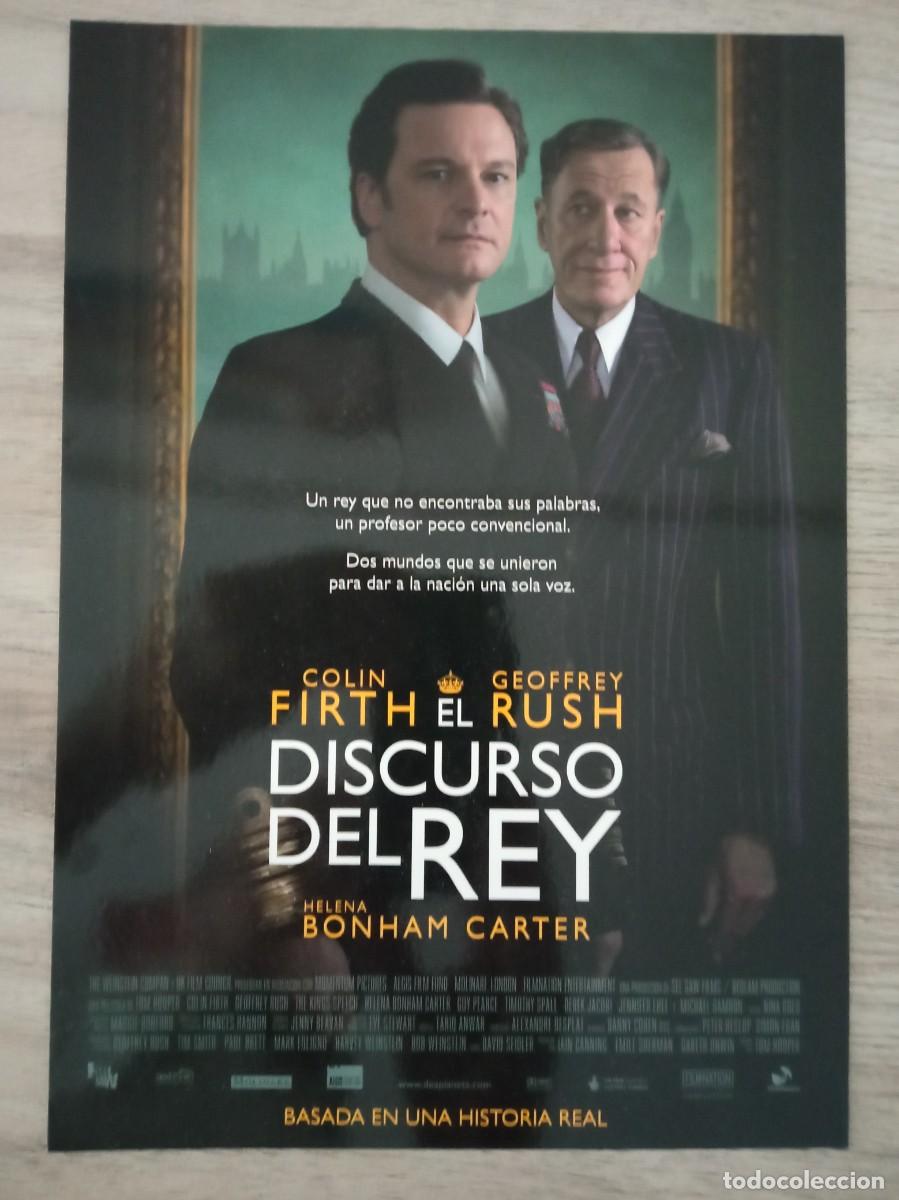 Cine: GU&Iacute;A PUBLICITARIA DE LA PEL&Iacute;CULA EL DISCURSO DEL REY, COLIN FIRTH, DEFECTUOSA