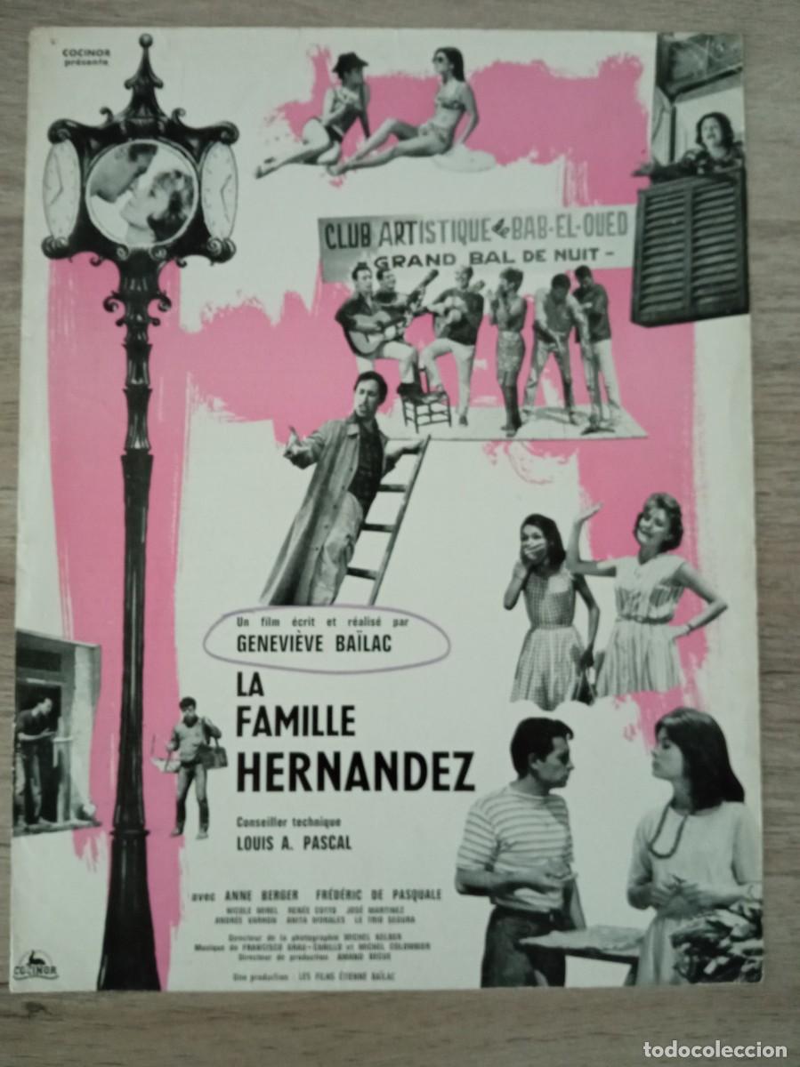 Cine: LA FAMILLE FERNANDEZ, ANNE BERGER, GUIA PUBLICITARIA FRANCESA