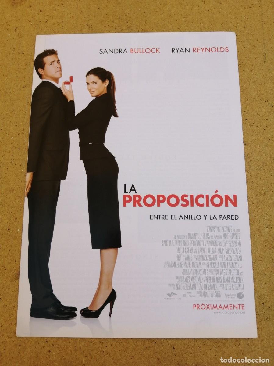 Cine: GUIA CINEMATOGRAFICA. LA PROPOSICION (SANDRA BULLOCK - RYAN REYNOLDS)