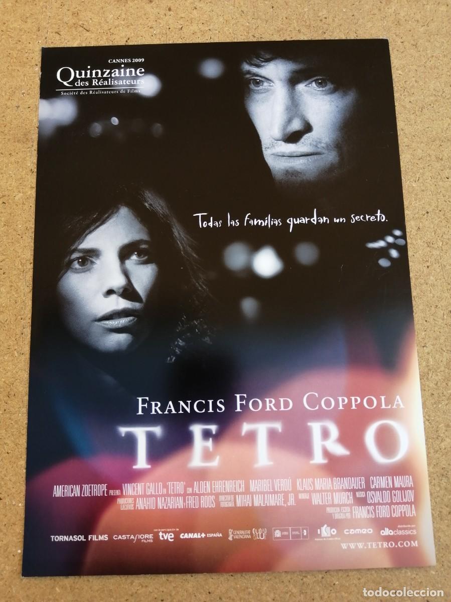 Cine: GUIA CINEMATOGRAFICA. TETRO (UN FILM DE FRANCIS FORD COPPOLA)