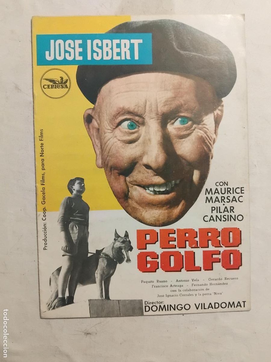 Cine: GUIA DE CINE ORIGINAL PERRO GOLFO JOSE ISBERT DOMINGO VILADOMAT