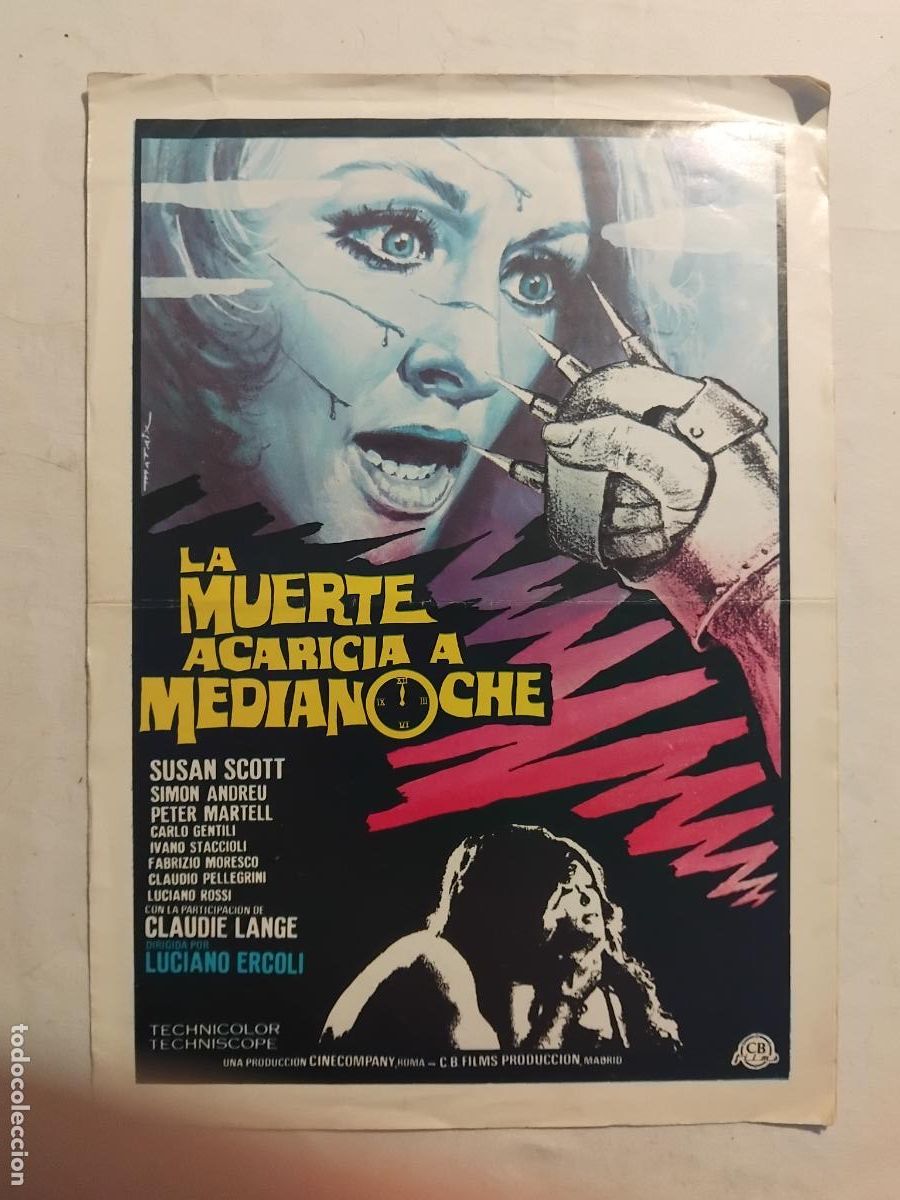 Cine: GUIA DE CINE ORIGINAL LA MUERTE ACARICIA A MEDIANOCHE