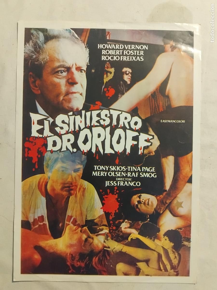 Cine: GUIA DE CINE ORIGINAL EL SINIESTRO DR. ORLOFF JESUS FRANCO