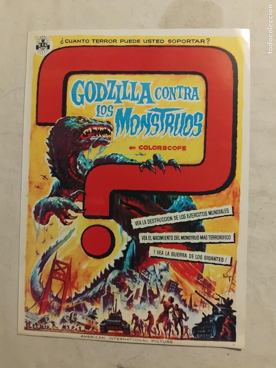 Cine: GUIA DE CINE ORIGINAL GODZILLA CONTRA LOS MONSTRUOS. SOLIGO.
