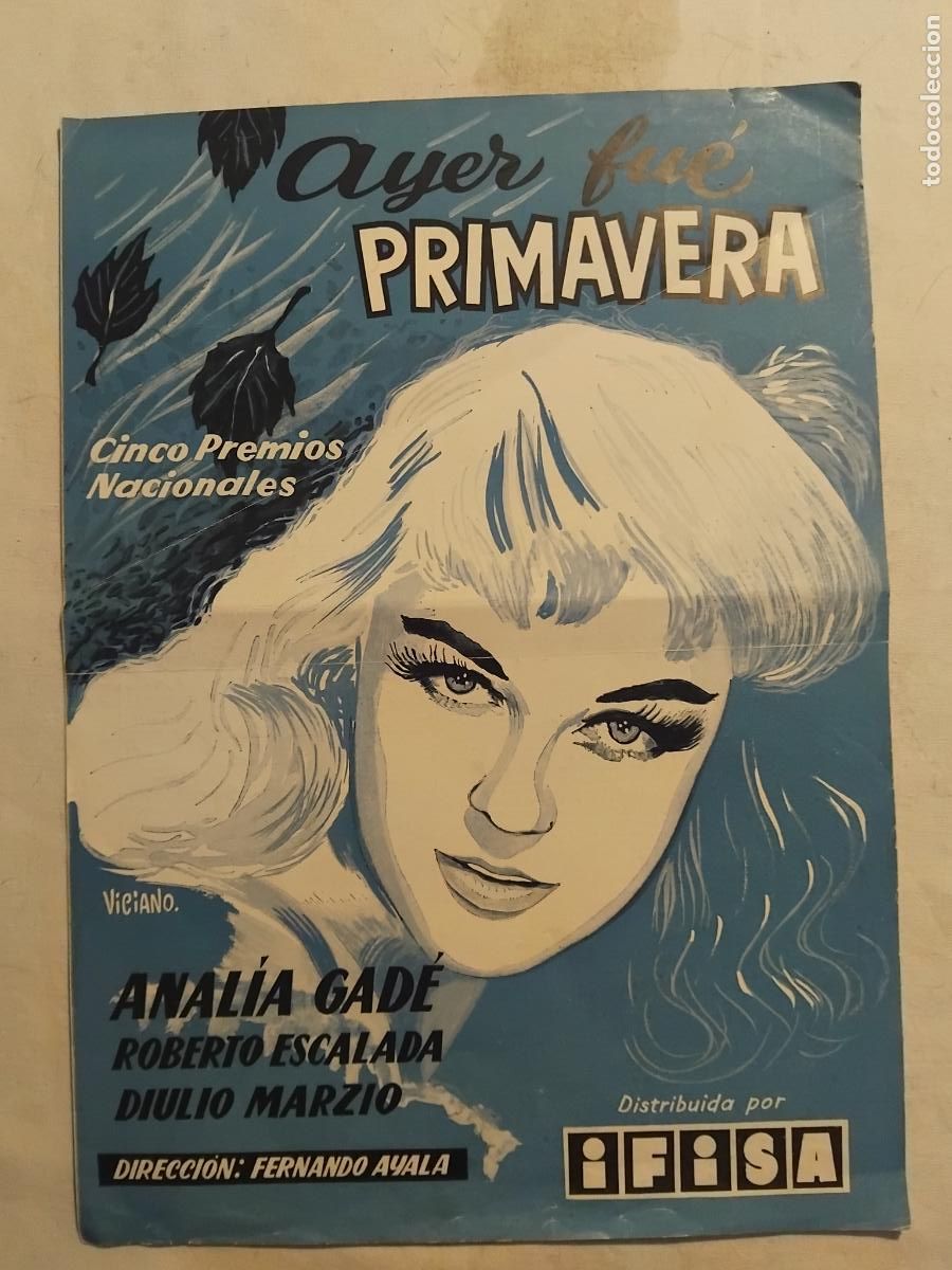 Cine: GUIA DE CINE ORIGINAL AYER FUE PRIMAVERA - ANALIA GADE