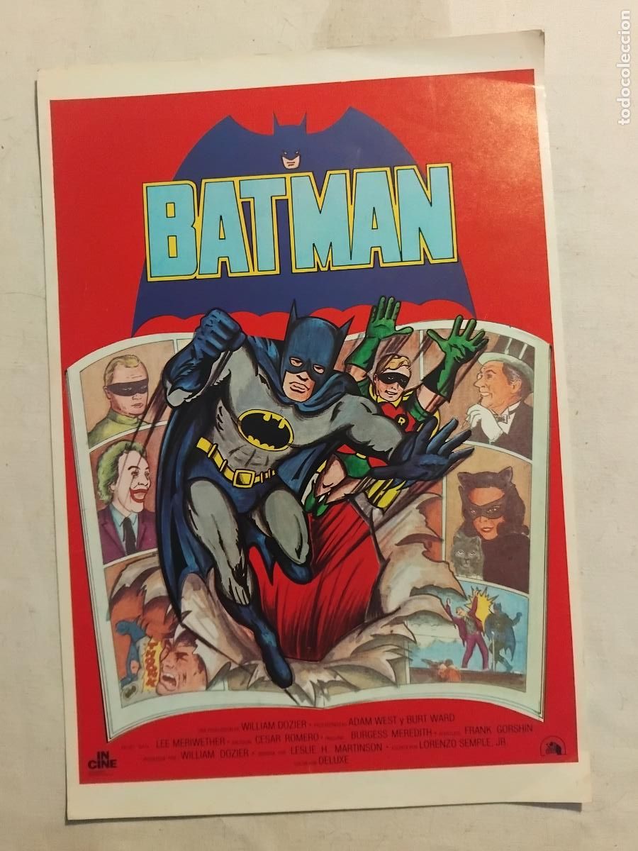 Cine: GUIA DE CINE ORIGINAL. BATMAN. ADAM WEST, BURT WARD,LEE MERIWETHER. 1979