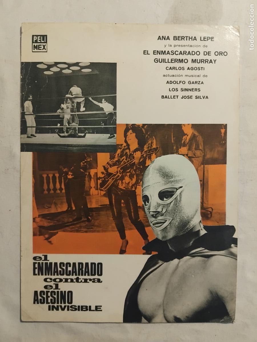 Cine: GUIA DE CINE ORIGINAL SANTO, EL ENMASCARADO CONTRA EL ASESINO INVISIBLE,
