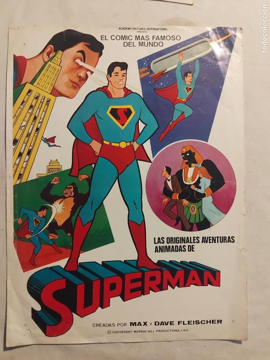 Cine: GUIA DE CINE ORIGINAL LAS ORIGINALES AVENTURAS ANIMADAS DE SUPERMAN . CREADAS MAX Y DAVE FLEISCHER