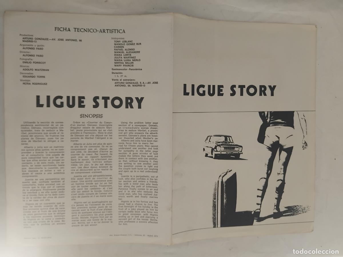 Cine: GUIA DE CINE ORIGINAL LIGUE STORY. TONY LEBLANC, CASSEN, RAFAEL ALONSO.