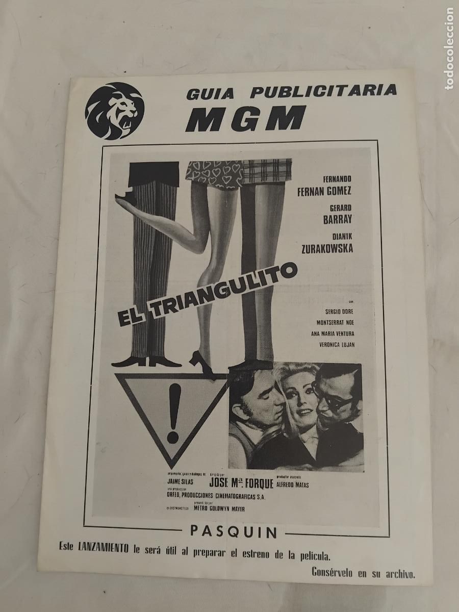 Cine: GUIA DE CINE ORIGINAL. EL TRIANGULITO / FERNANDO FERNAN GOMEZ - 1971. MGM.