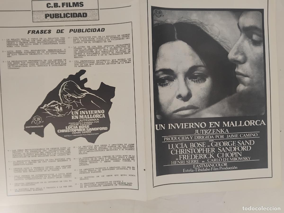 Cine: GUIA DE CINE ORIGINAL. UN INVIERNO EN MALLORCA, LUCIA BOS&Eacute;, CHRISTOPHER SANDFORD