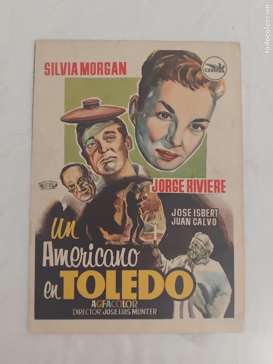 Cine: GUIA DE CINE ORIGINAL. UN AMERICANO EN TOLEDO - SILVIA MORGAN - JORGE RIVIERE