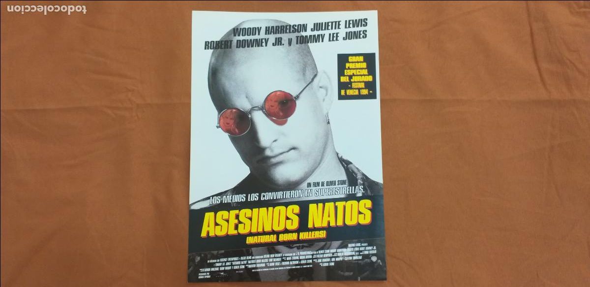 Cine: Guia simple: ASESINOS NATOS. CON: OLIVER STONE, WOODY HARRELSON, TOMMY LEE.