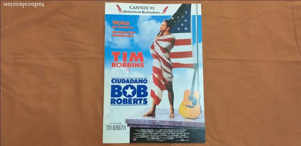 Cine: Guia 8 p&aacute;ginas: CIUDADANO BOB ROBERTS. CON: TIM ROBBINS, ALAN RICKMAN.