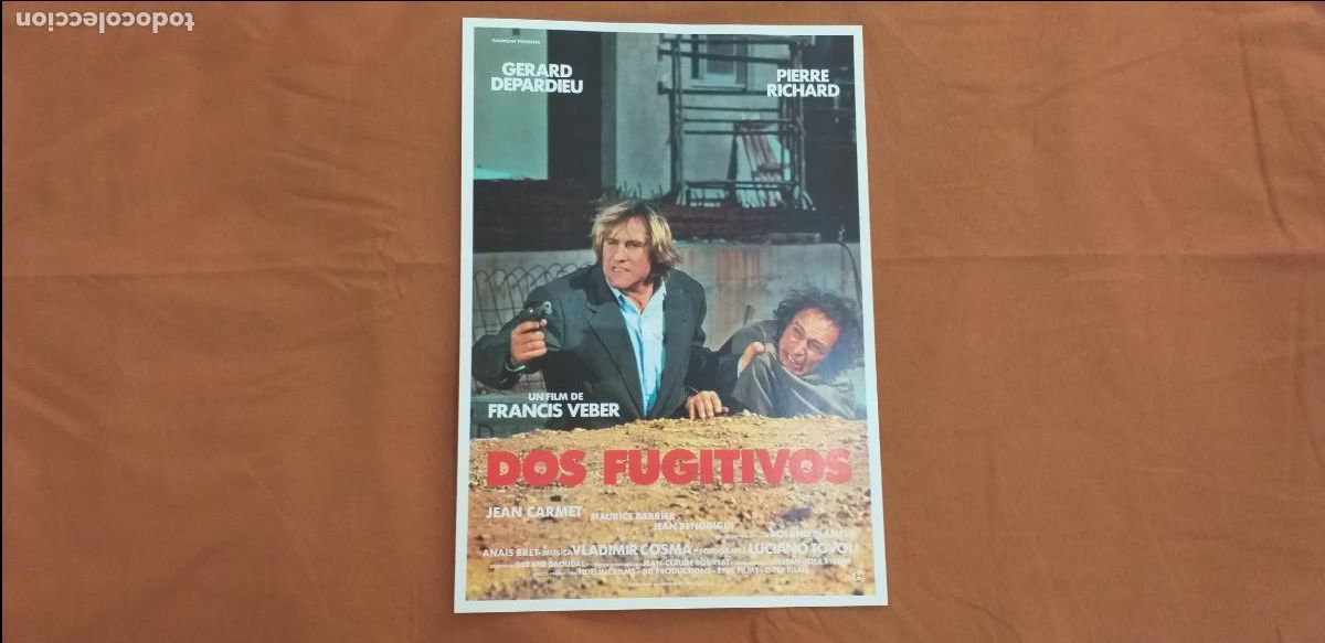 Cine: GUIA simple: DOS FUGITIVOS. Con: GERARD DEPARDIEU, PIERRE RICHARD