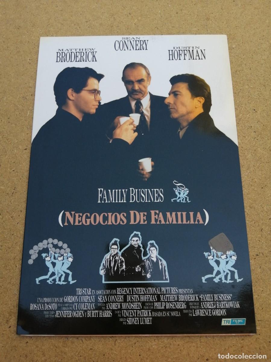 Cine: GUIA CINEMATOGRAFICA. NEGOCIOS DE FAMILIA (SEAN CONNERY - DUSTIN HOFFMAN - SIDNEY LUMET)