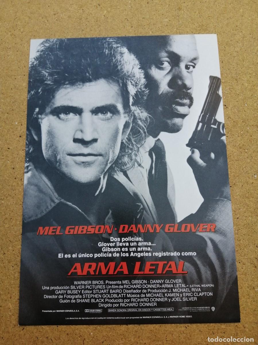 Cine: GUIA CINEMATOGRAFICA. ARMA LETAL (MEL GIBSON - DANNY GLOVER)