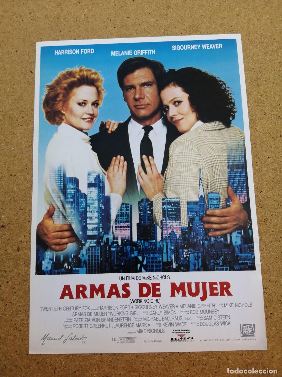 Cinema: GUIA CINEMATOGRAFICA. ARMAS DE MUJER (HARRISON FORD - SIGOURNEY WEAVER - MELANIE GRIFFITH)