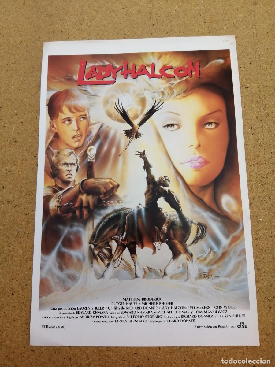 Cinema: GUIA CINEMATOGRAFICA. LADY HALCON (MATTHEW BRODERICK - MICHELLE PFEIFFER - RUTGER HAUER)