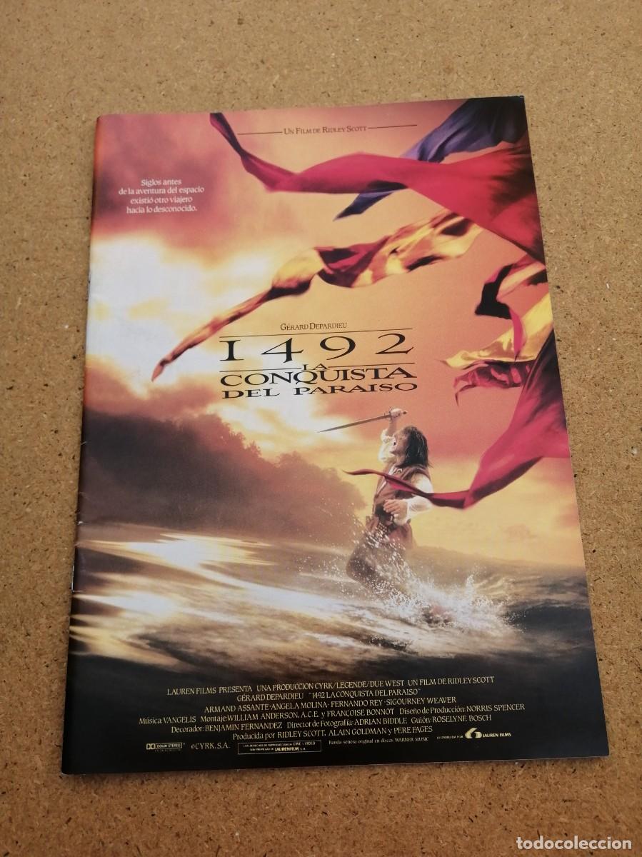 Cine: GUIA CINEMATOGRAFICA. 1492, LA CONQUISTA DEL PARAISO (RIDLEY SCOTT) CON LIBRETO EXPLICATIVO
