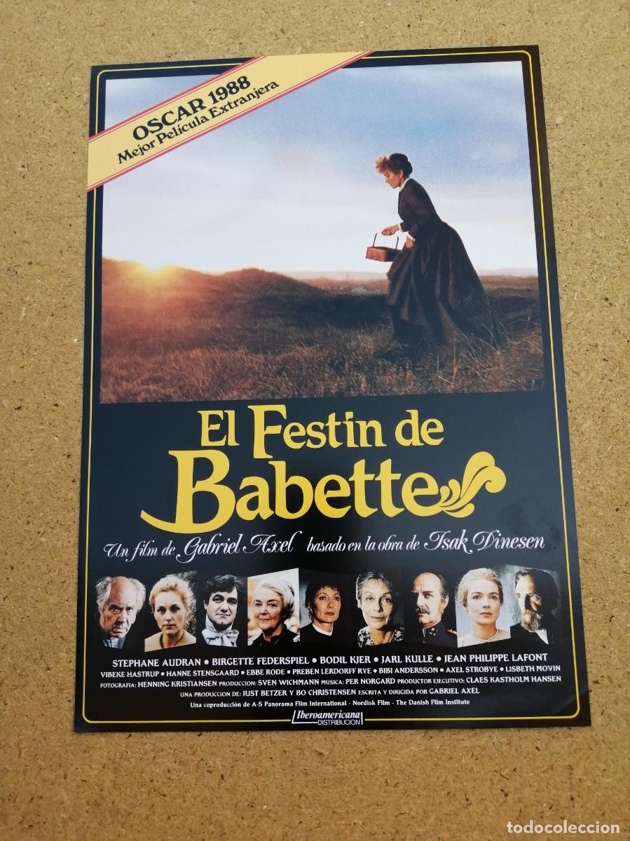 Cine: GUIA CINEMATOGRAFICA. EL FESTIN DE BABETTE (UN FILM DE GABRIEL AXEL)