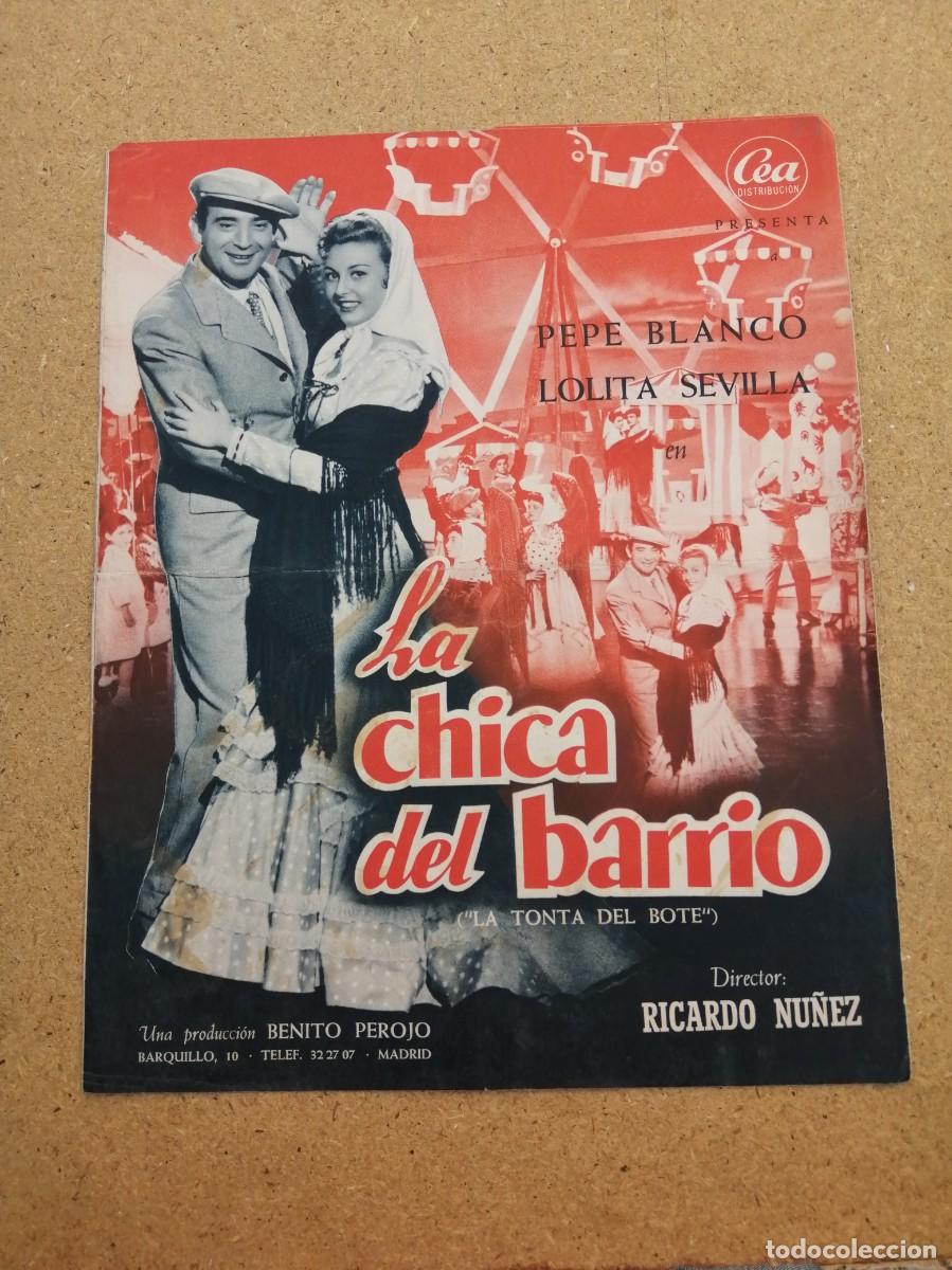 Cine: GUIA CINEMATOGRAFICA. LA CHICA DEL BARRIO (PEPE BLANCO - CARMEN MORELL)