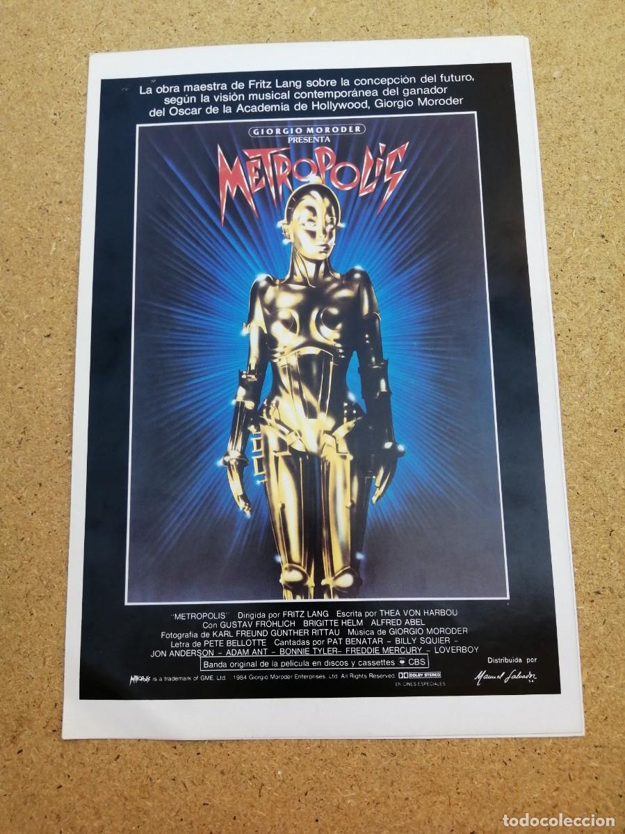 Cine: GUIA CINEMATOGRAFICA. METROPOLIS (UN FILM DE FRITZ LANG)