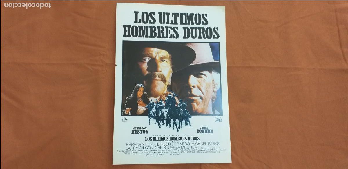 Cine: GUIA SIMPLE: LOS ULTIMOS HOMBRES DUROS. CON: CHARLTON HESTON, JAMES COBURN