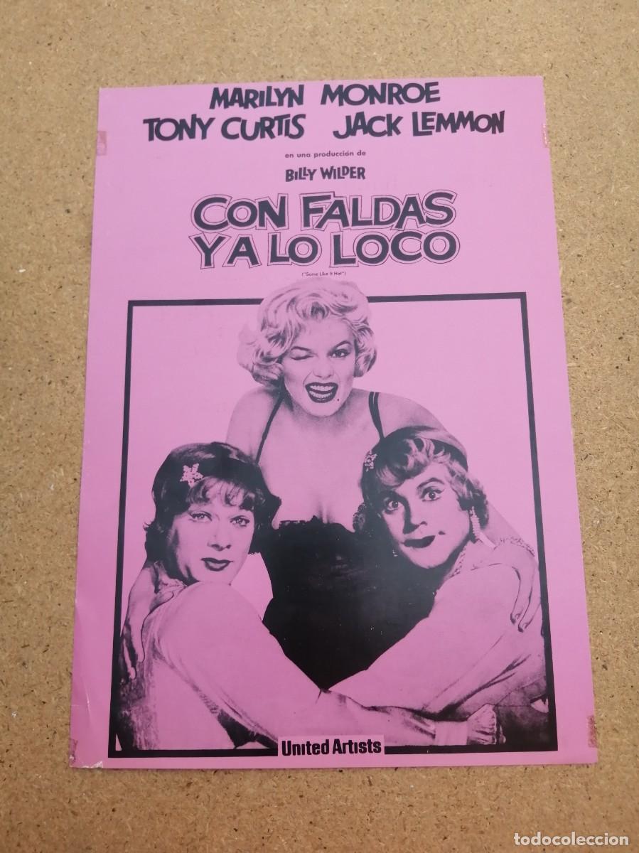Cine: GUIA CINEMATOGRAFICA. CON FALADAS Y A LO LOCO (JACK LEMMON - TONY CURTIS - MARILYN MONROE)