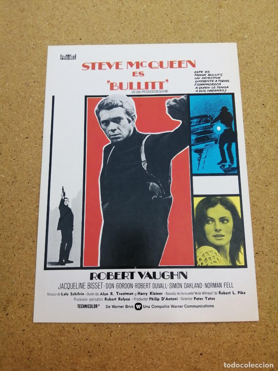 Cine: GUIA CINEMATOGRAFICA. BULLITT (STEVE McQUEEN - JACQUELINE NISSET - ROBERT VAUGHN)