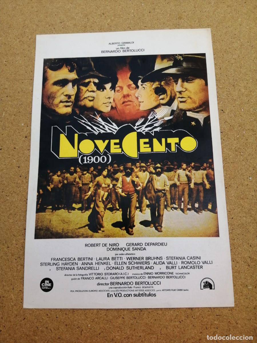 Cine: GUIA CINEMATOGRAFICA. NOVECENTO (UN FILM DE BERNARDO BERTOLUCCI)