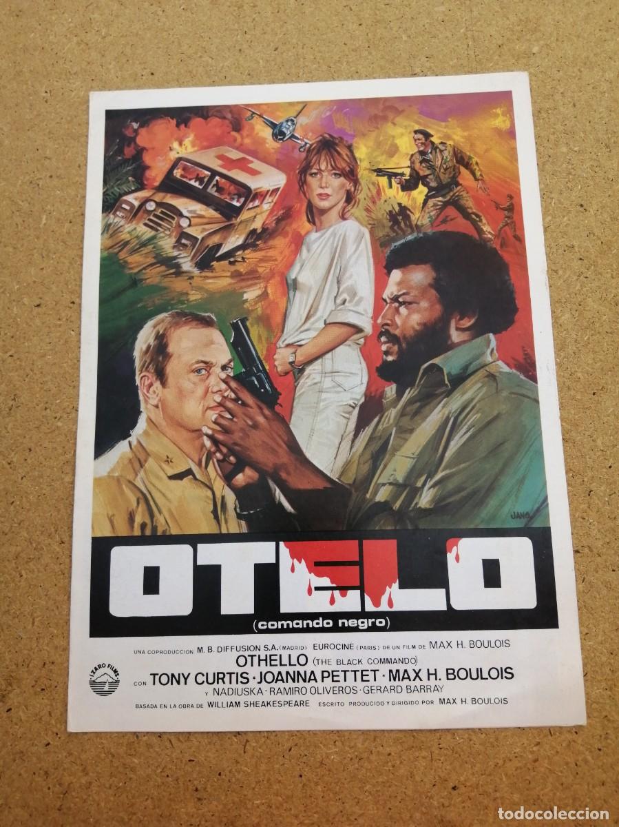 Cine: GUIA CINEMATOGRAFICA. OTELO, COMANDO NEGRO (TONY CURTIS - MAX H. BOULOIS - JOANNA PETTET)