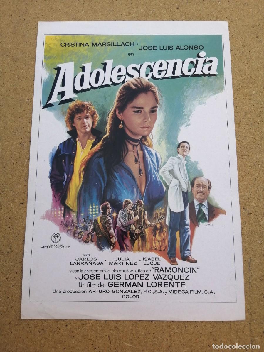 Cine: GUIA CINEMATOGRAFICA. ADOLESCENCIA (CRISTINA MARSILLACH - RAMONCIN)