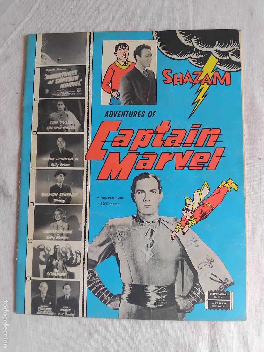 Cine: GUIA DE CINE ORIGINAL EN INGLES DE SHAZAM ADVENTURES OF CAPTAIN MARVEL