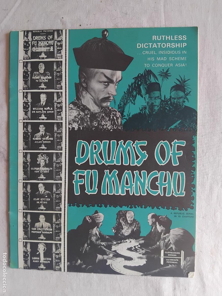 Cine: GUIA DE CINE ORIGINAL EN INGLES DRUMS OF FU MANCHU.