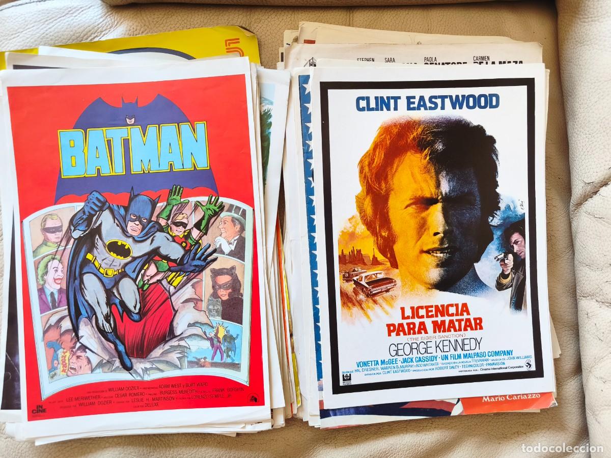 Cin&eacute;ma: GRAN COLECCI&Oacute;N DE GU&Iacute;AS ORIGINALES DE CINE. LOTE DE 108 GU&Iacute;AS PUBLICITARIAS SENCILLAS, DOBLES Y TR&Iacute;P