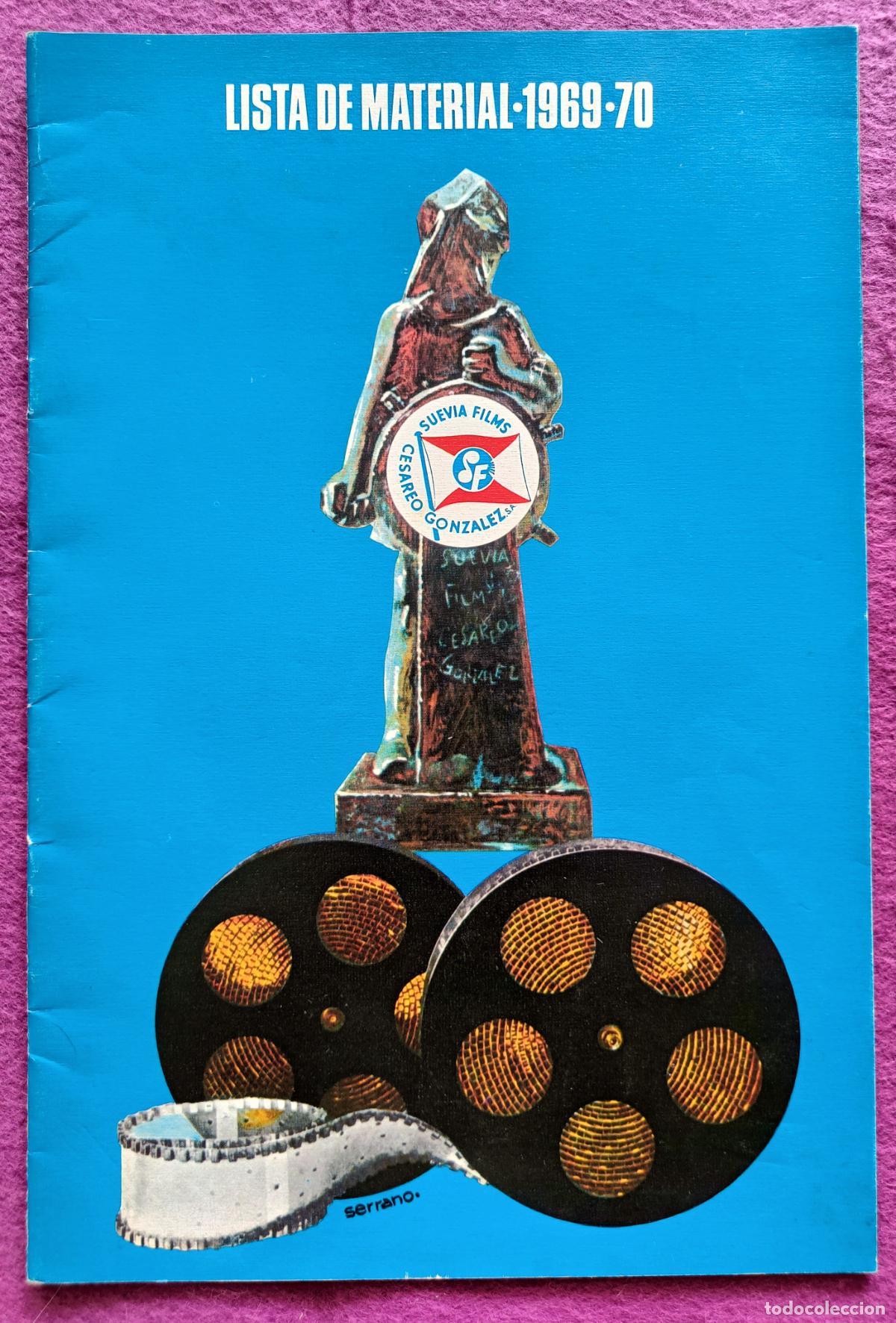 Cinema: GUIA PUBLICITARIA CINE LISTA DE MATERIAL 1969 1970 SUEVIA FILMS G2112