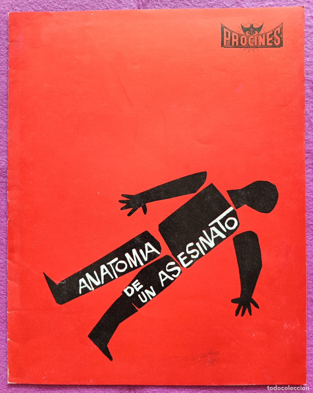 Cin&eacute;ma: GUIA PUBLICITARIA CINE ANATOMIA DE UN ASESINATO JAMES STEWART LEE REMICK G2114