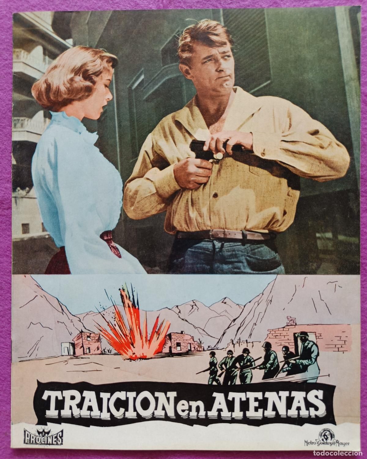 Cine: GUIA PUBLICITARIA CINE TRAICION EN ATENAS ROBERT MITCHUM GIA SCALA G2115