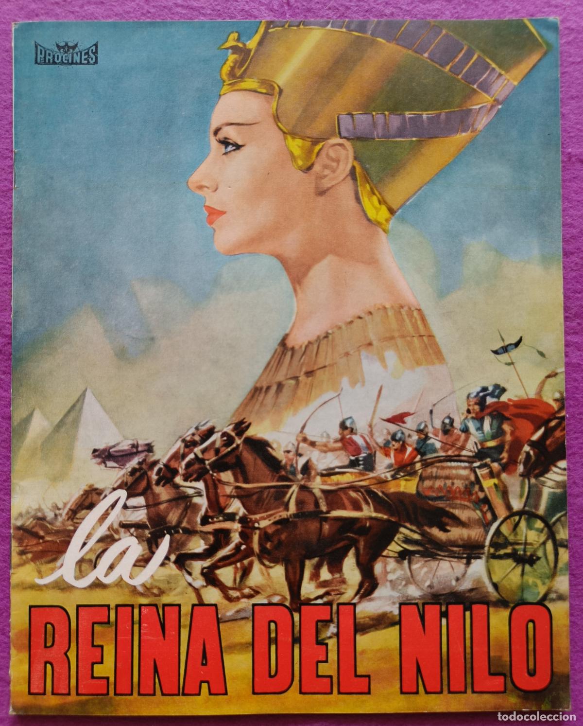 Cin&eacute;ma: GUIA PUBLICITARIA CINE LA REINA DEL NILO JEANNE CRAIN EDMUND PURDOM G2116