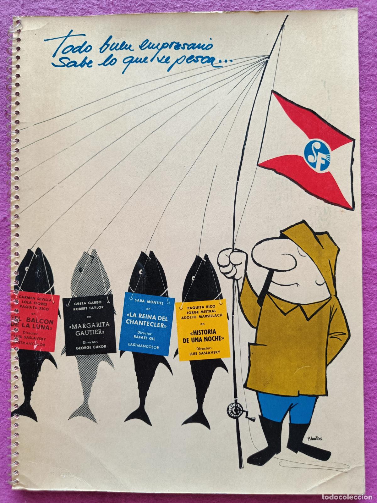 Cin&eacute;ma: GUIA PUBLICITARIA CINE TODO BUEN EMPRESARIO SABE LO QUE SE PESCA SUEVIA 1962 G2119