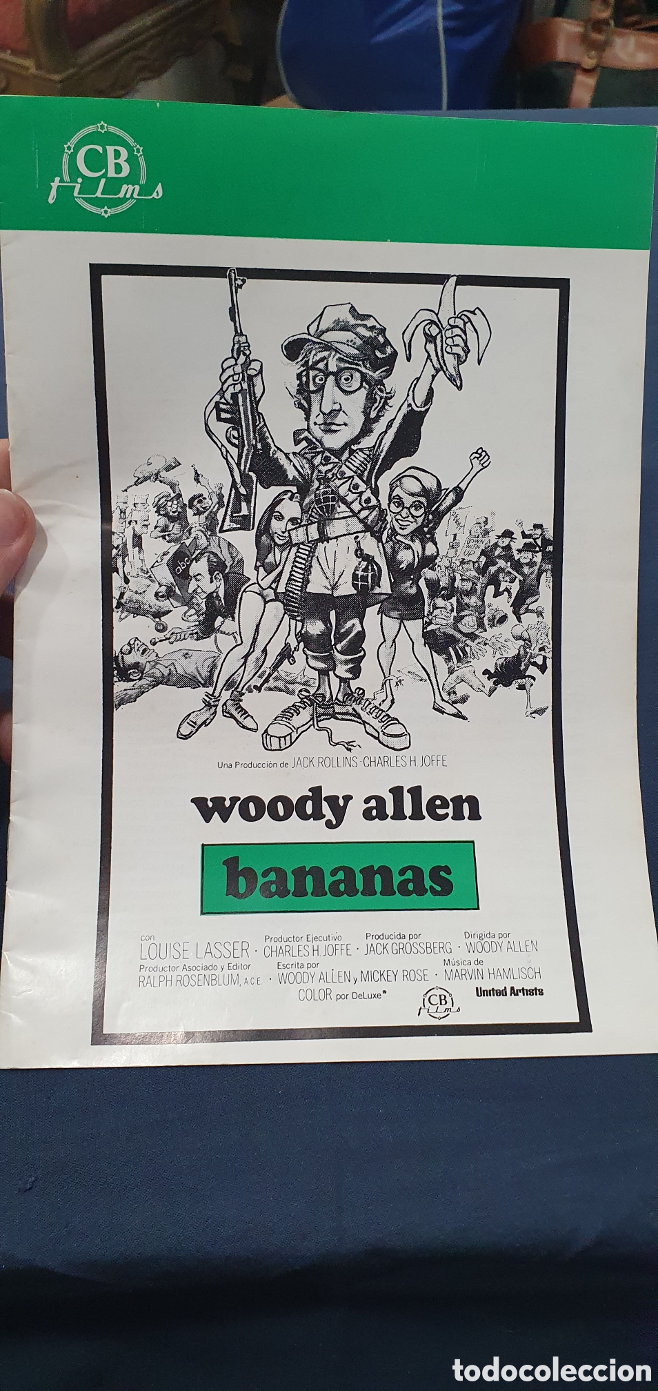 Cin&eacute;ma: Librillo programa guia cine. Woody Allen. Bananas. (L137)